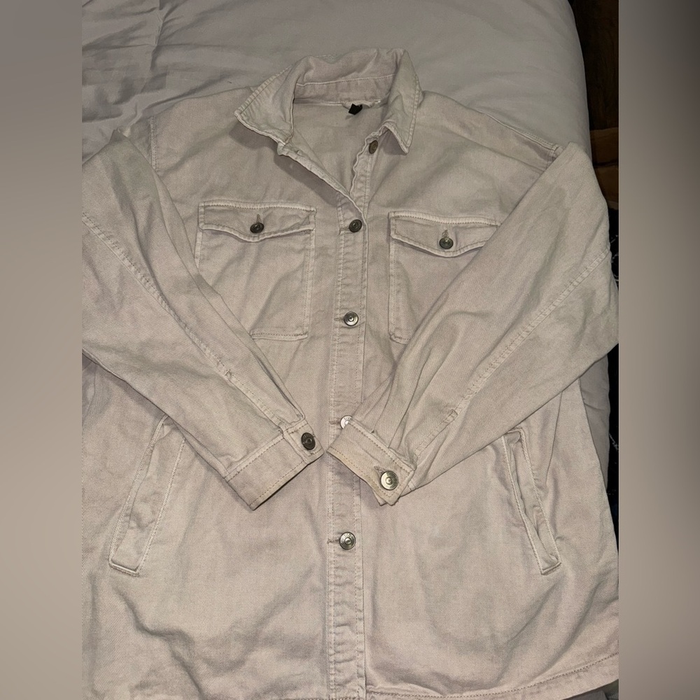 H&M Cream Denim Jacket
